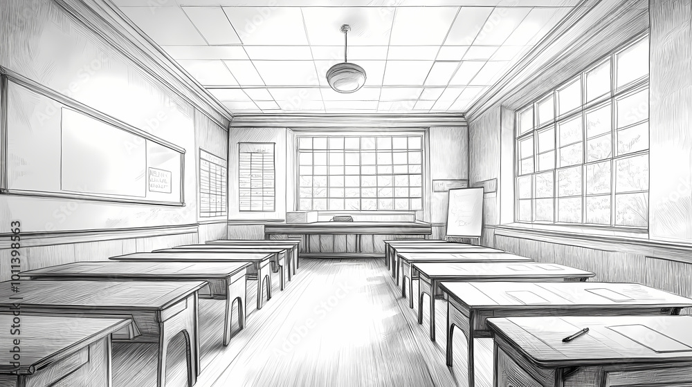 Fototapeta premium Interior of a class room