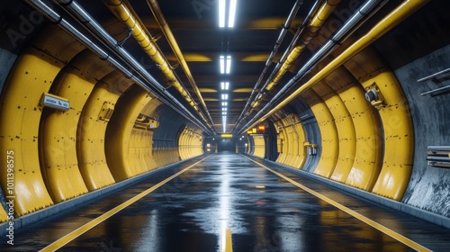 Fototapeta Naklejka Na Ścianę i Meble -  Futuristic Tunnel.