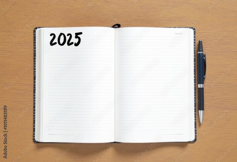 New Year to do list.2025 goals on wooden background. Ai generated, ai New Year to do list.2025 goals on wooden background. Ai generated, ai