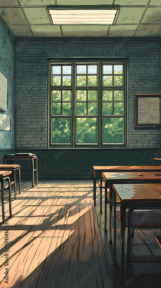 Interior of a class room Interior of a class room