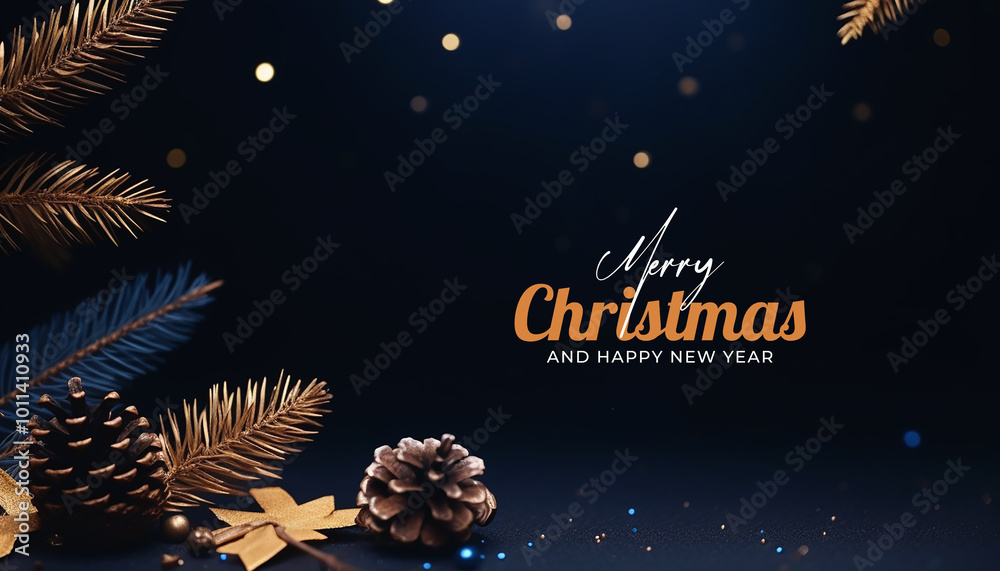Merry christmas and happy new year realistic background Merry christmas and happy new year realistic background