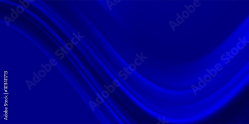 Sweeping blue light streams curve gracefully on a dark background,