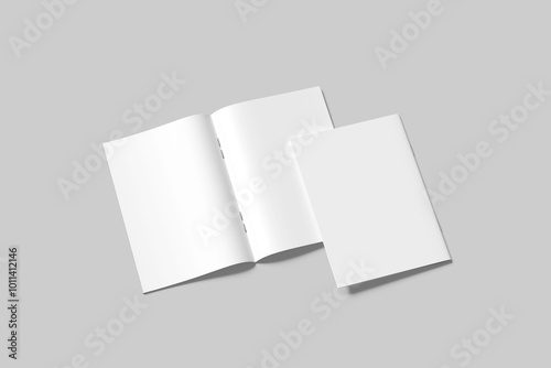 Blank A4 Catalog Brochure White