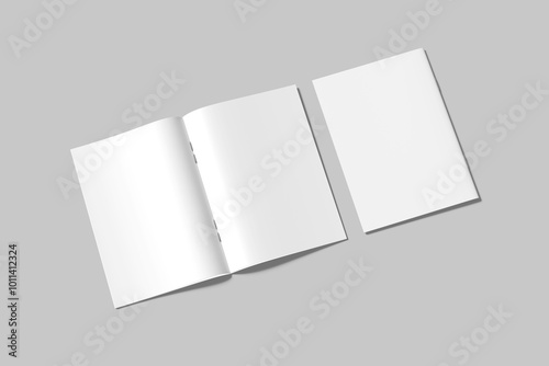 Blank A4 Catalog Brochure White