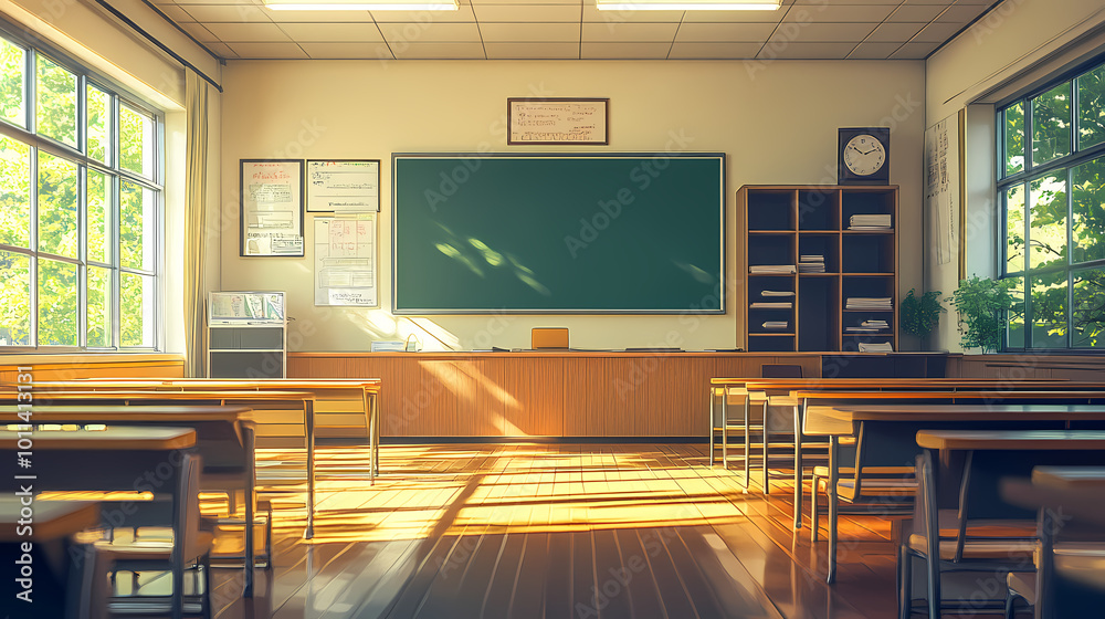 Interior of a class room Interior of a class room
