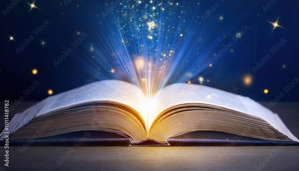 magic book with magic light magic book with magic light