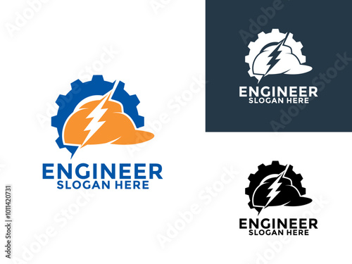 Electrical Engineering Logo design Creative Modern vector template, Engineer logo design icon