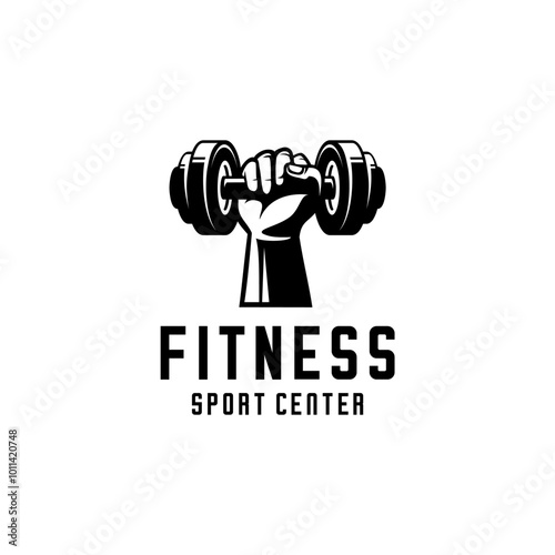 vector of hands holding a barbell, fitness vector