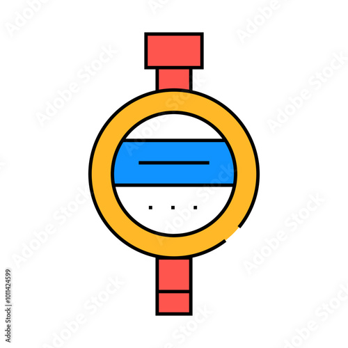 hardness meter or durometer line icon vector. hardness meter or durometer sign. isolated symbol illustration