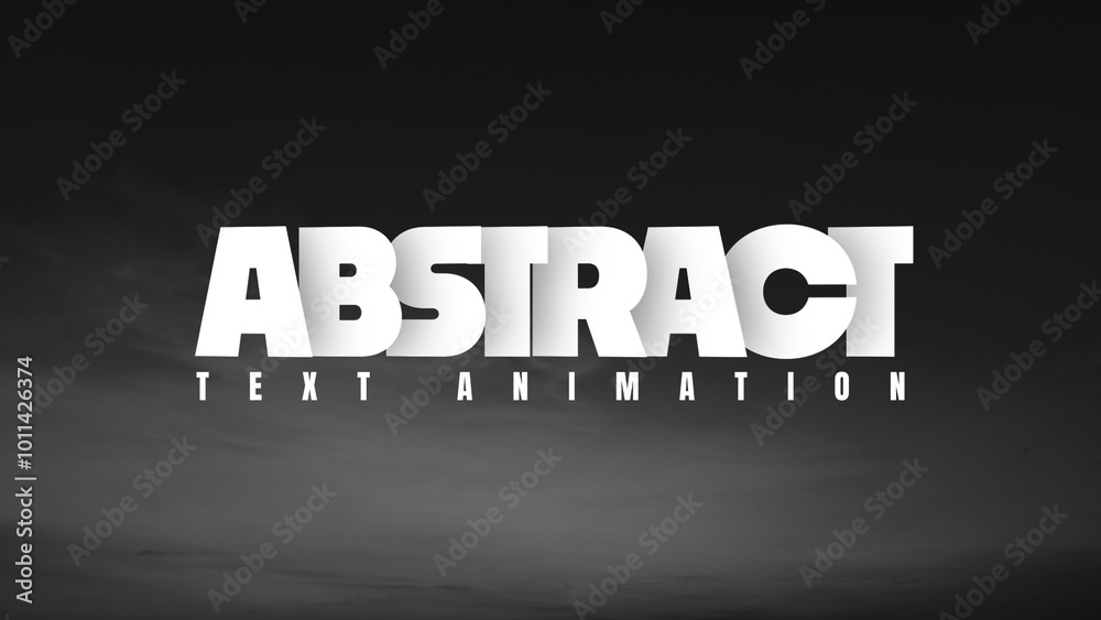 Abstract Text Animations | Fast and Energetic Kinetic Typography for ...