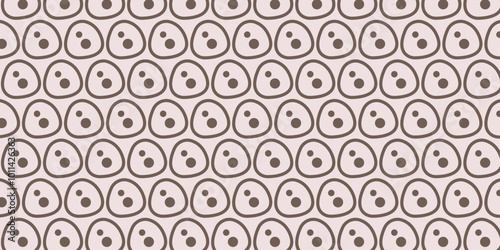 Cute brown potato pattern suitable for design
