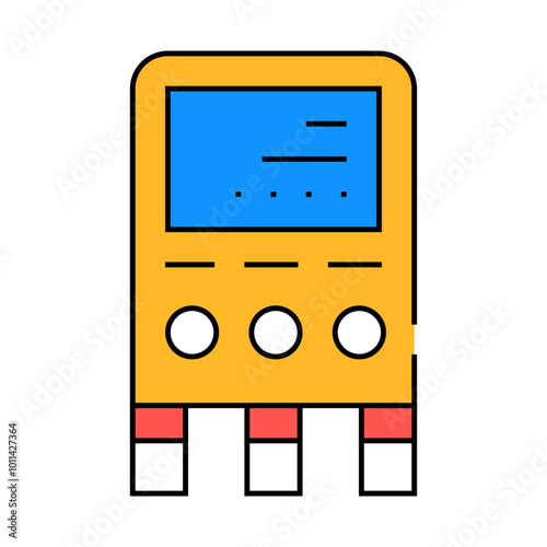 gauge manifold measuring equipment line icon vector. gauge manifold measuring equipment sign. isolated symbol illustration