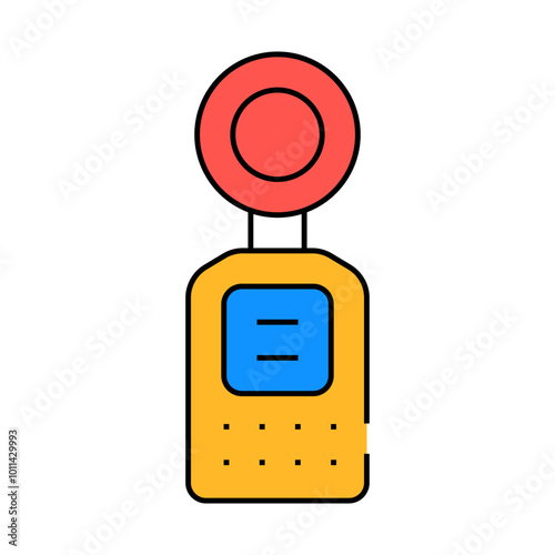 light meter measuring equipment line icon vector. light meter measuring equipment sign. isolated symbol illustration