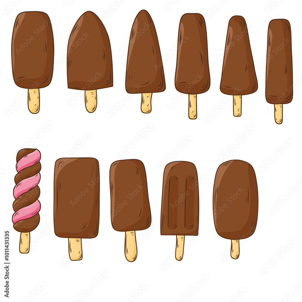 Obraz premium Collection Of Popsicle