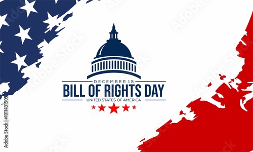 Wallpaper Mural  Bill of Rights Day in the United States, December 15. Background, banner, card, poster design. Torontodigital.ca