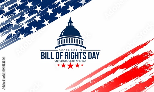 Wallpaper Mural  Bill of Rights Day in the United States, December 15. Background, banner, card, poster design. Torontodigital.ca