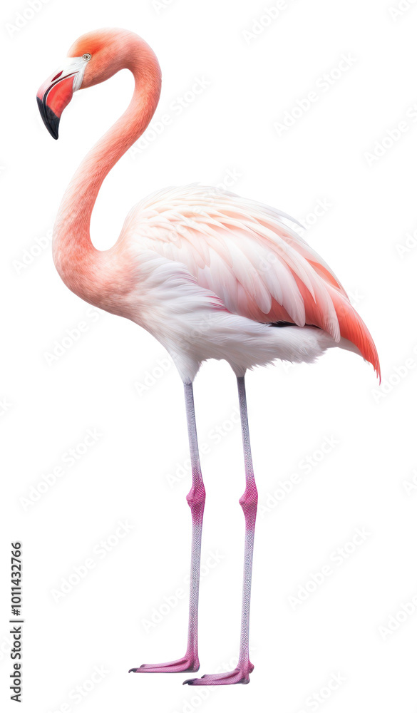 Fototapeta premium PNG Flamingo animal bird wildlife.