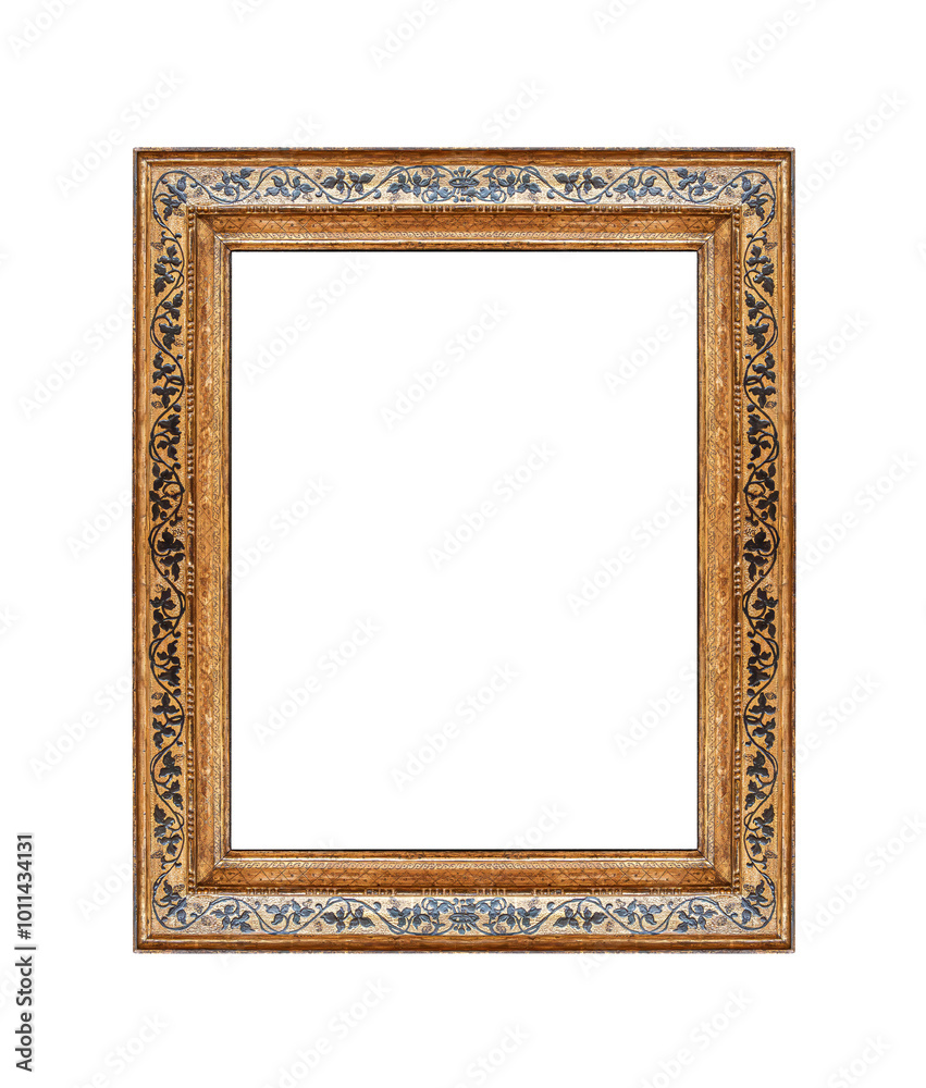 Antique picture frame isolated on white background. Antique picture frame isolated on white background.