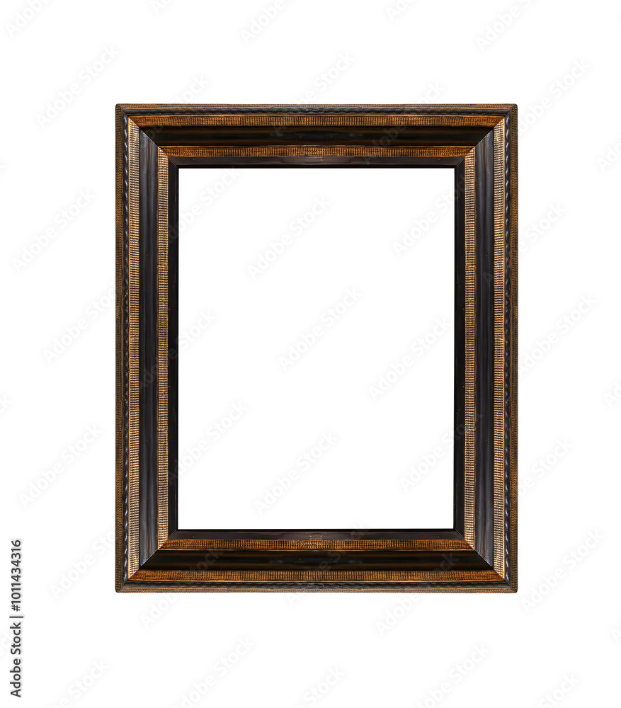 Antique picture frame isolated on white background. Antique picture frame isolated on white background.