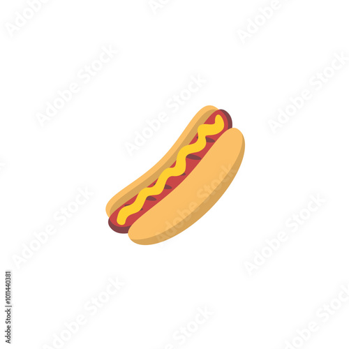 Hot dog icon. Vector illustration design.