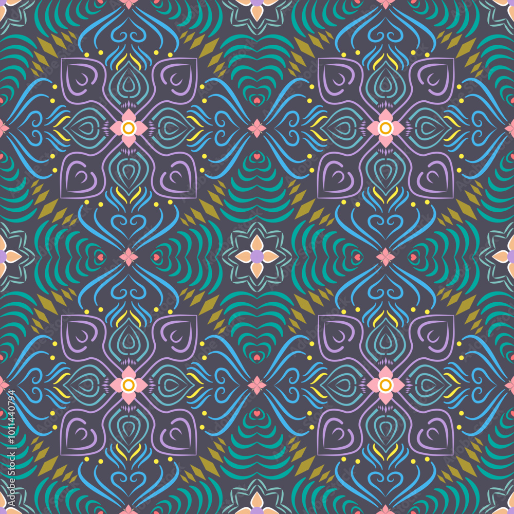 Fototapeta premium Seamless pattern, can be used for textile , wallpaper, clothing.