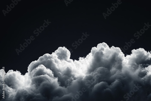 Dense clusters of textured clouds fill the sky, providing a dynamic and captivating display of nature's magnificent atmospheric beauty and intricate cloud formations.