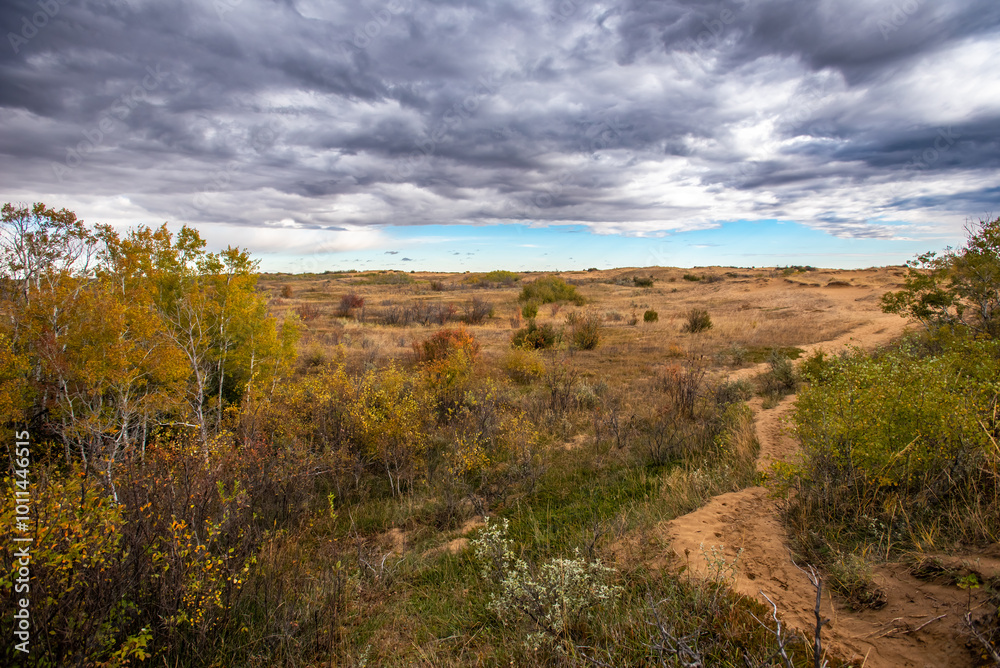 Autumn colours on a prairie hike Autumn colours on a prairie hike