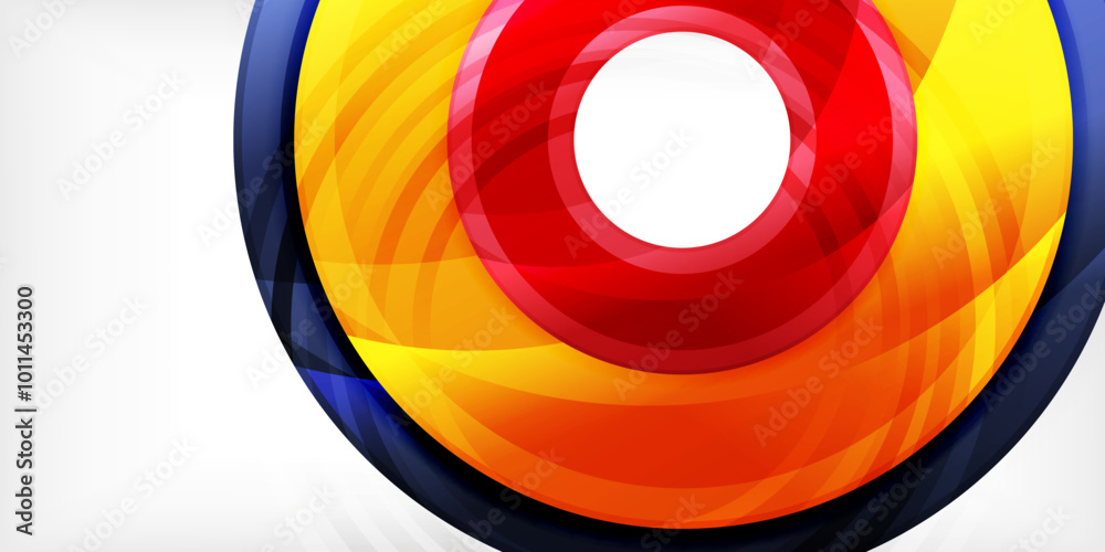Bright colorful circles with light effects. Abstract background Bright colorful circles with light effects. Abstract background