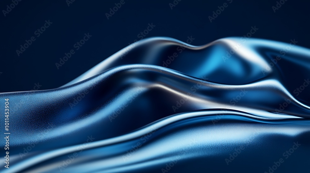 Obraz premium A smooth, polished sapphire background with a subtle texture and a large space for text