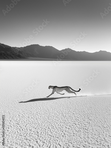 A black-and-white photograp...