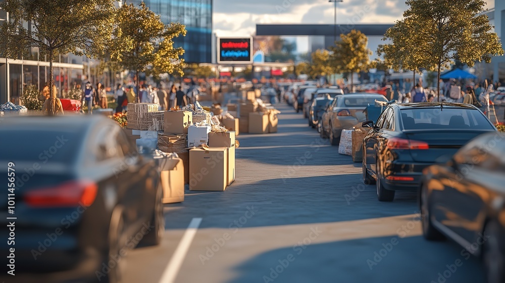 Traffic jams during rush hour. Background with selective focus and copy space Traffic jams during rush hour. Background with selective focus and copy space