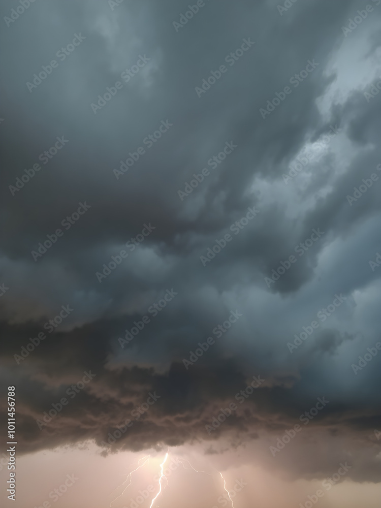 A dramatic sky with dark clouds rolling in, creating an intense, moody atmosphere, with rain visible in the distance and lightning illuminating the storm
A dramatic sky with dark clouds rolling in, creating an intense, moody atmosphere, with rain visible in the distance and lightning illuminating the storm