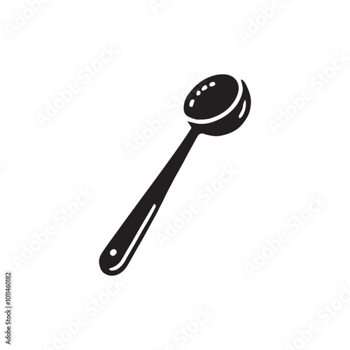 Measuring Spoon Silhouette for Cooking