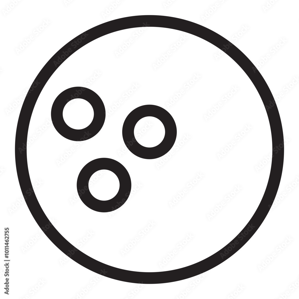 Bowling icon in outline style. Simple sports symbol vector illustration — pixel-perfect icon.
