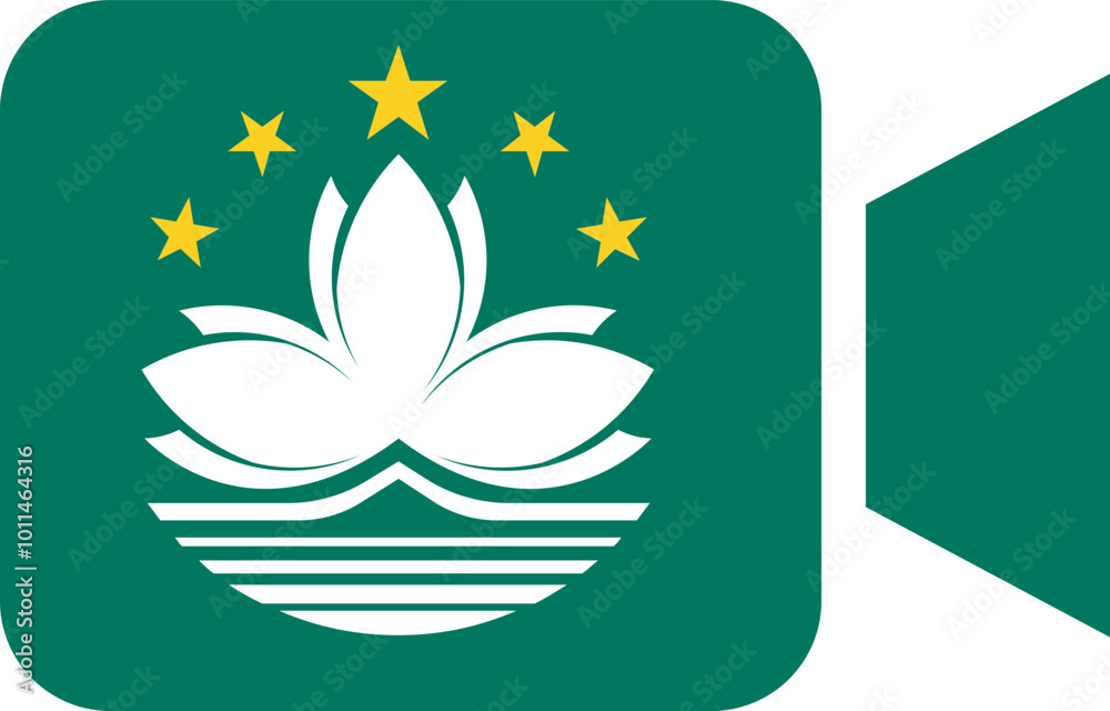 Macau flag on Video Call