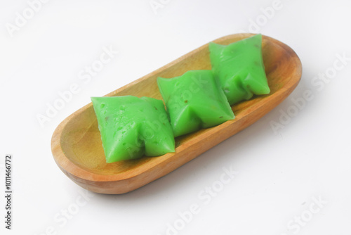 A typical Indonesian snack often called Kue Jentik Manis is a market snack photo