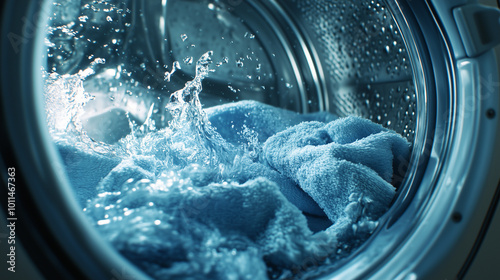 Clothes washed in a washing machine