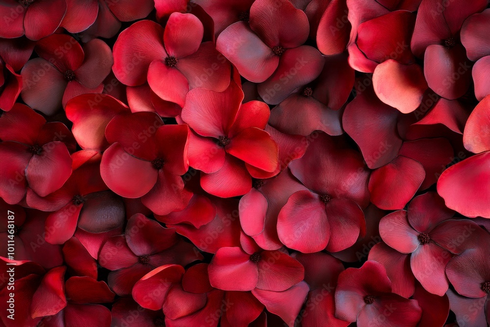 Bold deep red flowers form a dramatic and captivating pattern, showcasing the intensity and richness of color in an artistically arranged natural display. Bold deep red flowers form a dramatic and captivating pattern, showcasing the intensity and richness of color in an artistically arranged natural display.