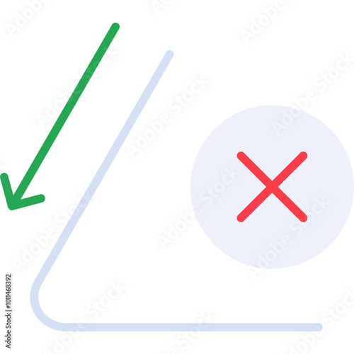Wrong Bending Icon