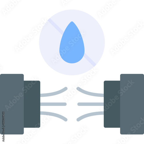 Not Water Resistance Wire Icon