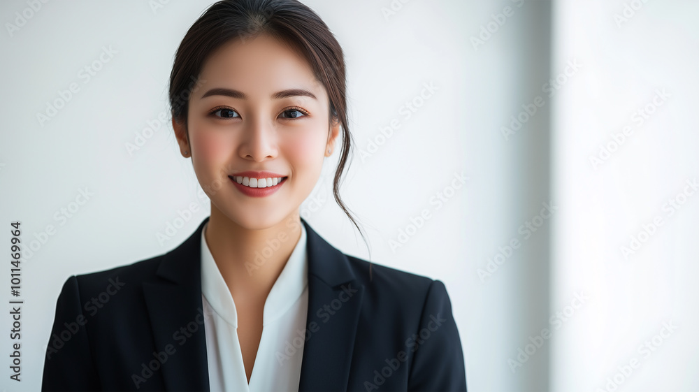 笑顔が輝くビジネスウーマン