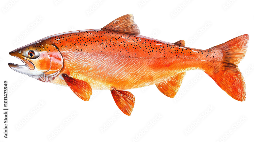 Salmon fish isolated on white transparent Salmon fish isolated on white transparent