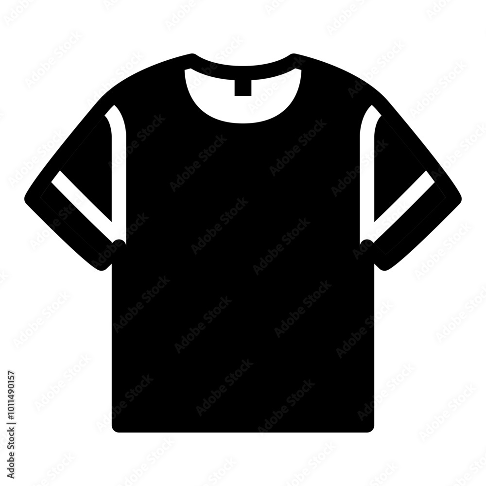 Black t-shirt icon. Simple casual wear symbol vector illustration — pixel-perfect icon. Black t-shirt icon. Simple casual wear symbol vector illustration — pixel-perfect icon.