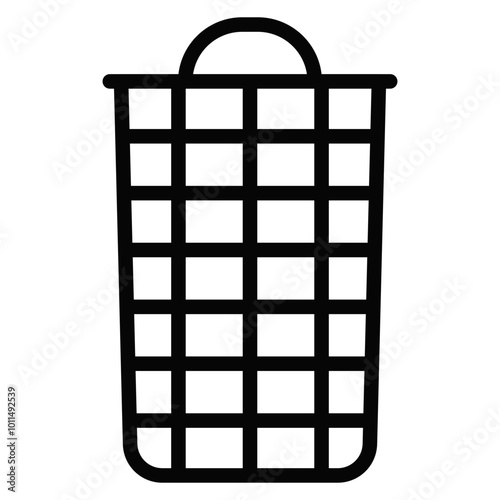 Laundry Basket Vector Icons