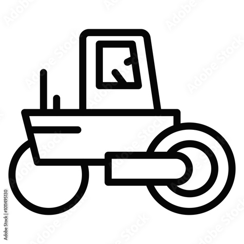 Road Roller Vector Icons