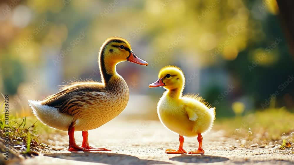 Ducklings in the Park