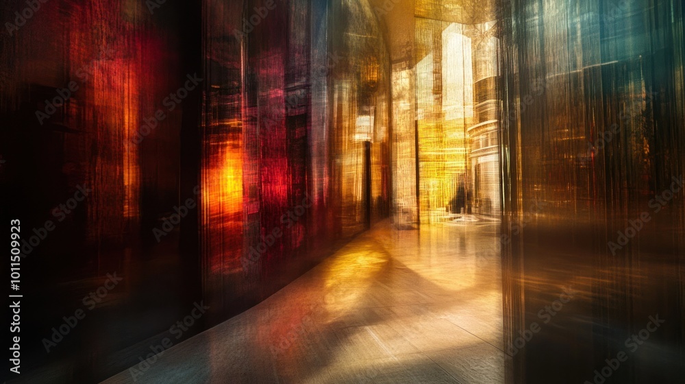 Fototapeta premium Abstract Cityscape Reflection