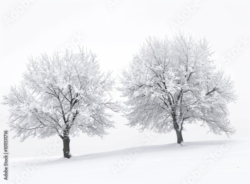 Wallpaper Mural trees covered in snow Torontodigital.ca