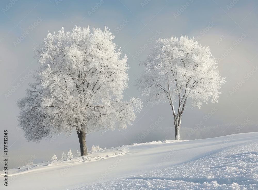 trees covered in snow trees covered in snow