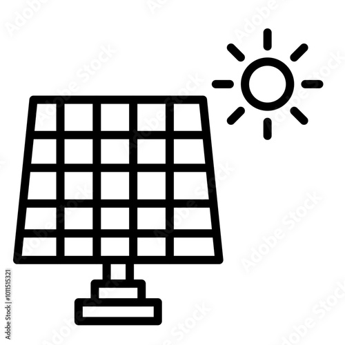 Solar Panel Vector Icons